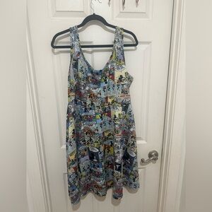 Torrid Disney Mickey and Minnie comic strip skater dress size 1